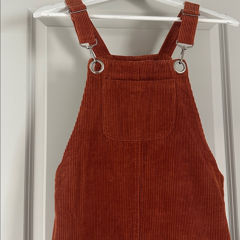Orange Corduroy Dress